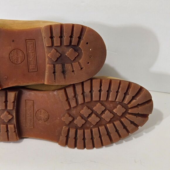 Timberland Classic Work Boots Mens 9.5 10061 Wheat 6 Inch Premium Nubuck - Picture 13 of 14